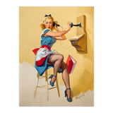 Pinup Gossip Girl On The Phone (Print Only) thumbnail