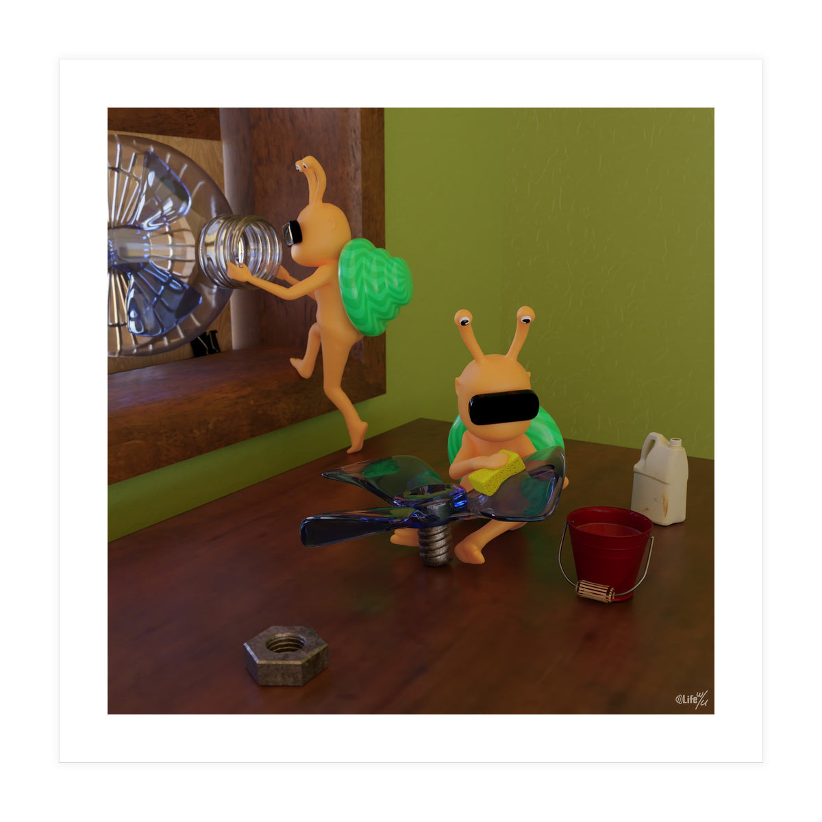 Sustainable Air Cooling System "wip" (Lwuba 036 Air Cooler 01) (Print Only)