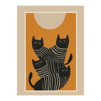 Abstract Black Cats (Print Only)