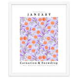 Carnation & Snowdrop January Birth Flower thumbnail