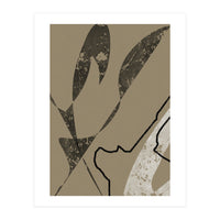 Black Line Minimalist Abstract (Print Only)