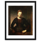 Rembrandt Harmenszoon van Rijn / 'Young Girl at an Open Half-Door', 1645. thumbnail
