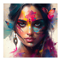 Festival Glow Hindu Portrait (Print Only)