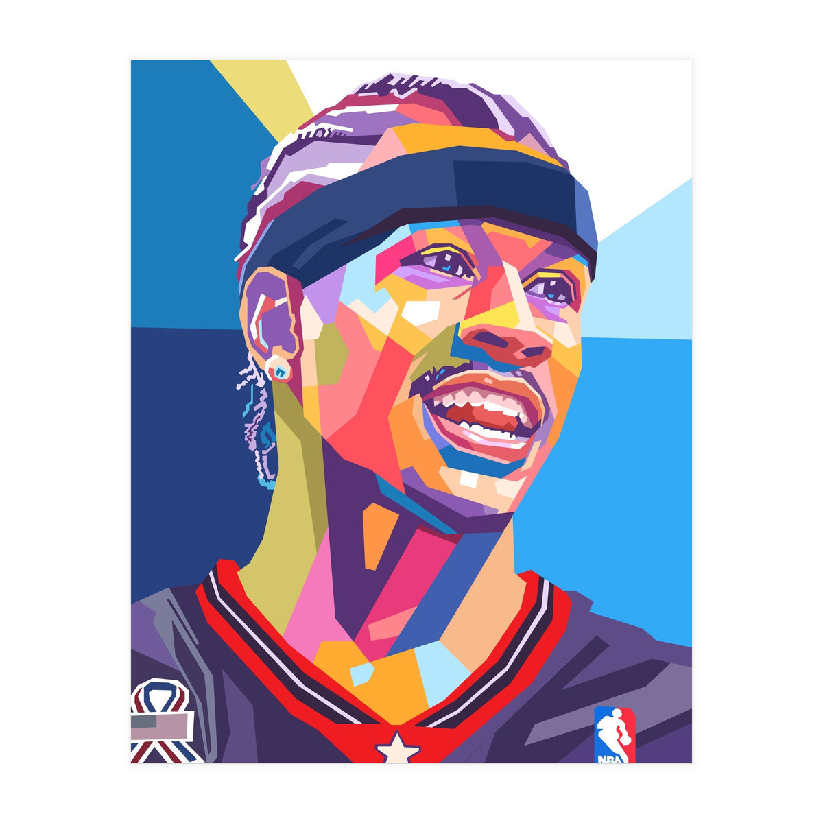 Allen Iverson pop art (Print Only)