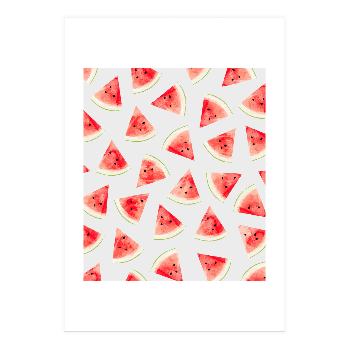Watercolor Watermelon Pattern (Print Only)