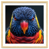 Close Up Of A Colorful Rainbow Lorikeet Bird thumbnail