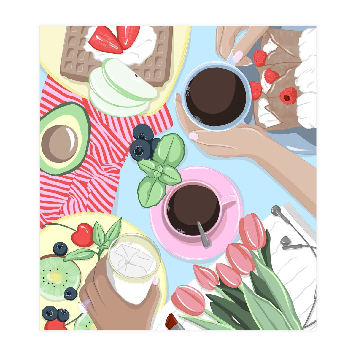 Girl Dinner Table (Print Only)
