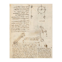 Folio f 172v. Codex Madrid I (Ms. 8937) "Treaty of statics and mechanics", 192 folios with 384 pa... (Print Only)