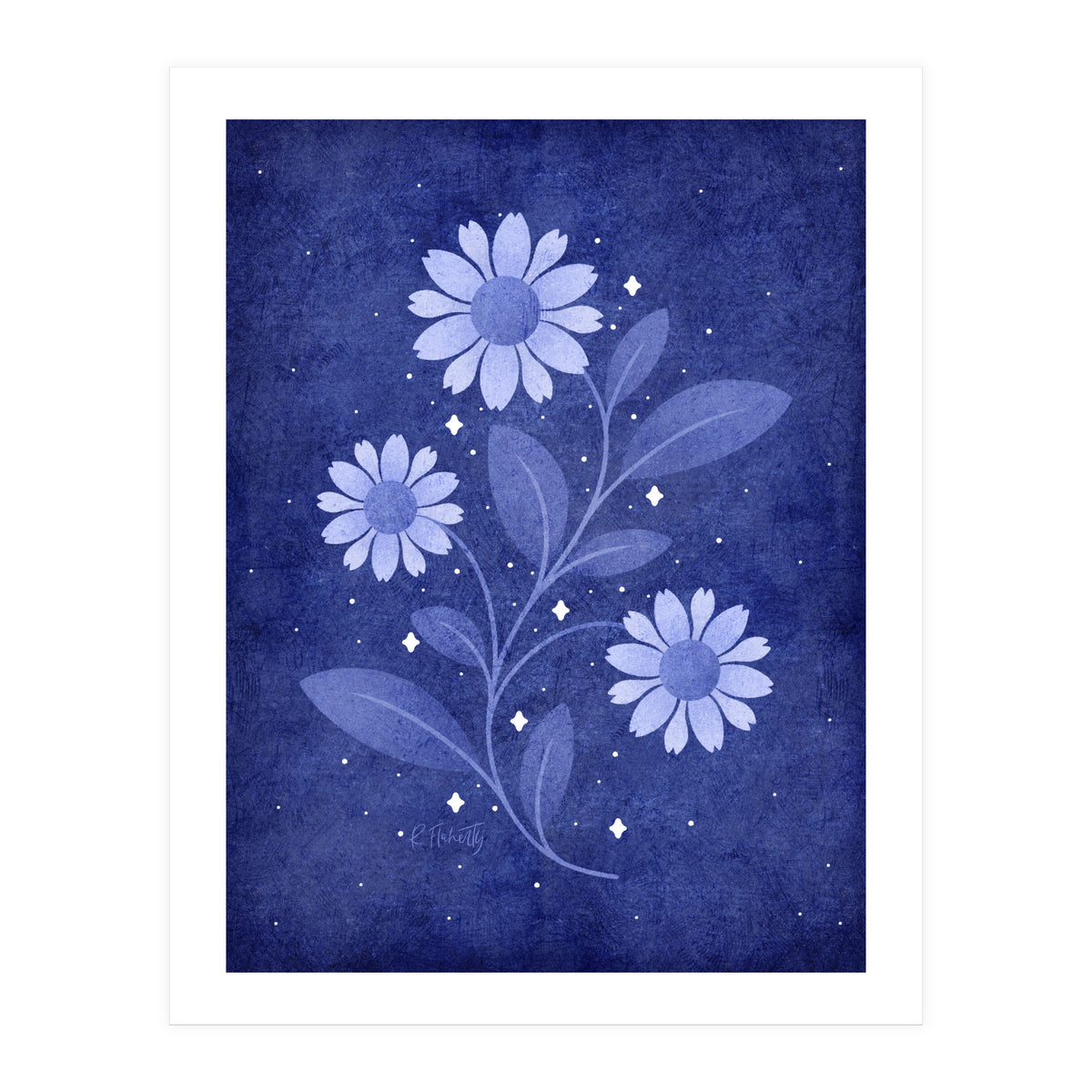 Twilight Sparkles Floral (Print Only)
