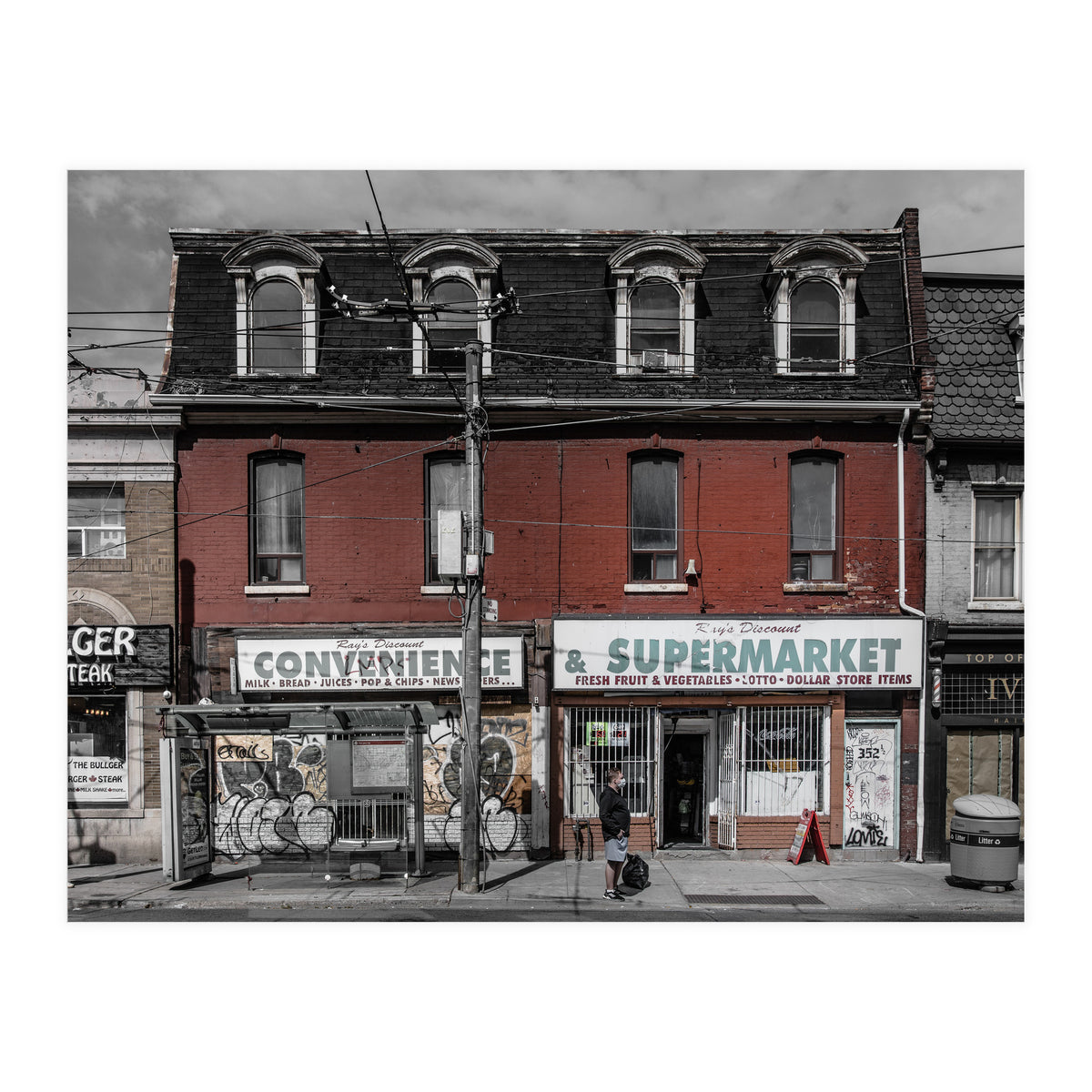 Nos 350 - 352 Queen St E 1 Color Version (Print Only)