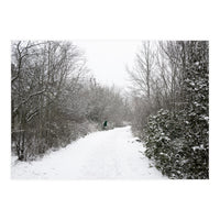 Walking through the snow park (Print Only)