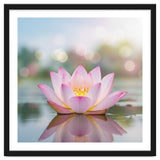 Ethereal Lotus Bloom: Serene Botanical Reflection thumbnail