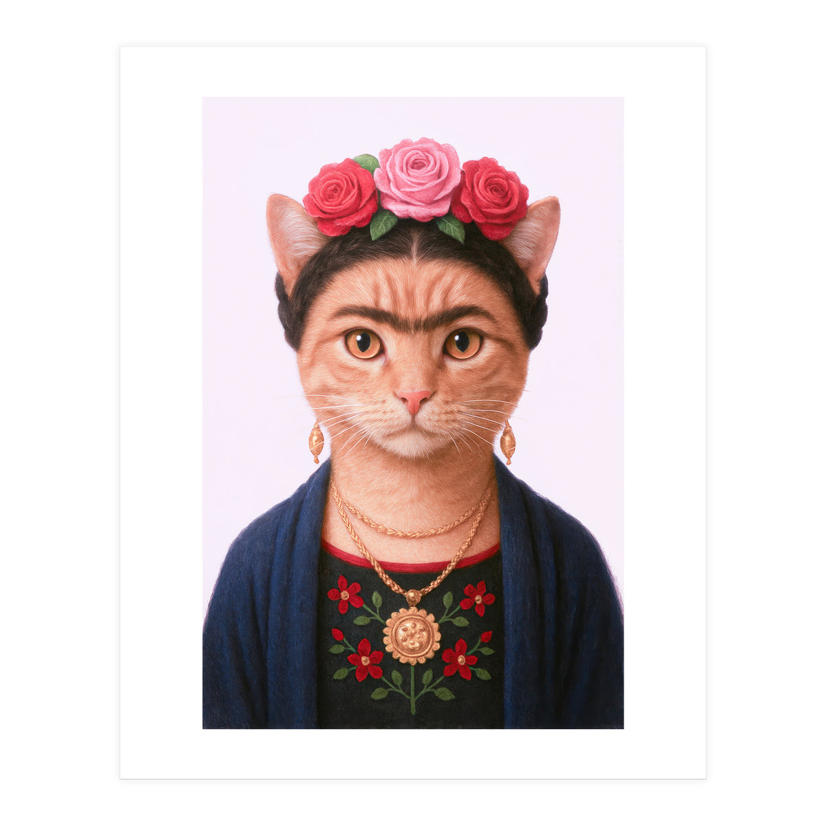 Frida KahloMeow (Print Only)
