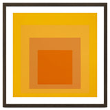 JOSEF ALBERS - HOMAGE TO THE SQUARE YELLOW ORANGE 2. HIGH RESOLUTION thumbnail