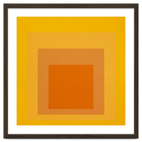 JOSEF ALBERS - HOMAGE TO THE SQUARE YELLOW ORANGE 2. HIGH RESOLUTION