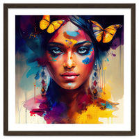 Butterfly Crown Hindu Portrait