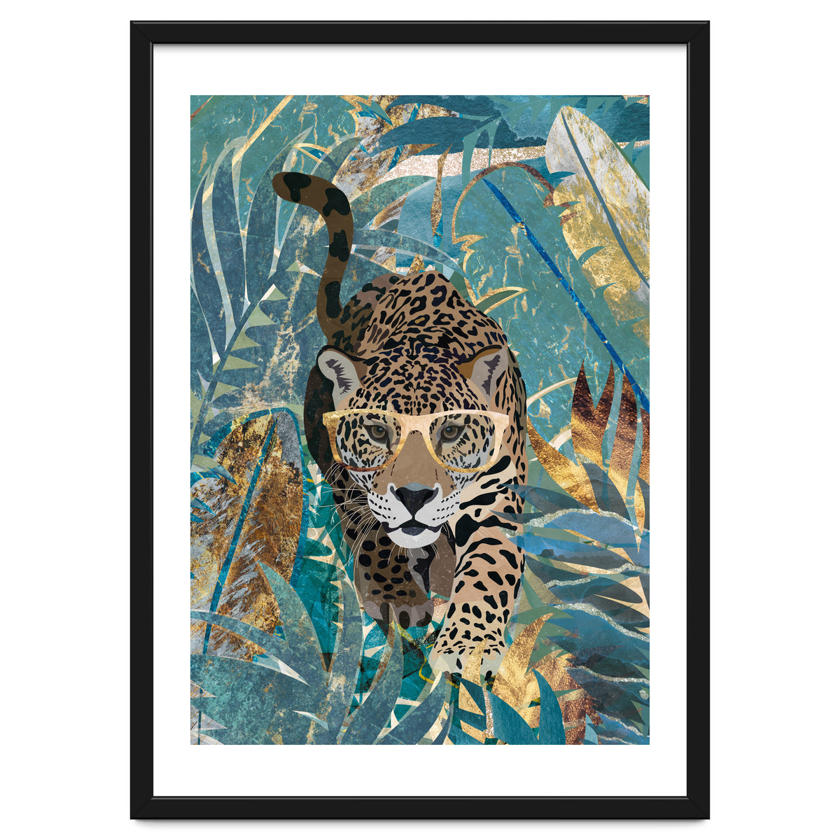 Jaguar in the jungle