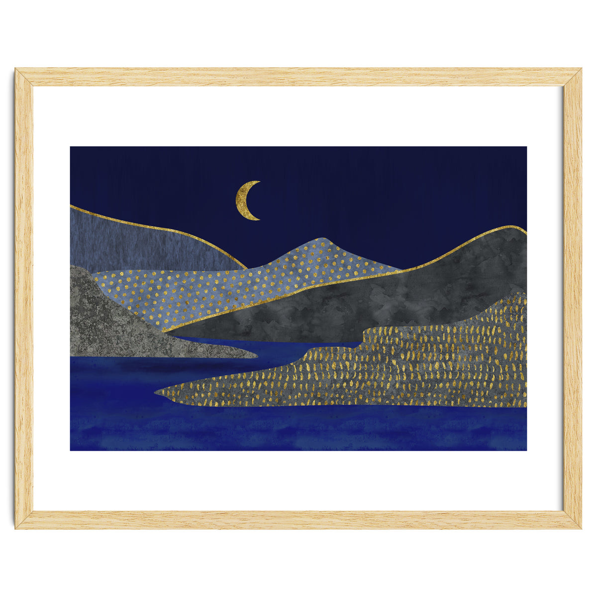 Abstract Landscape Moonlight Mood