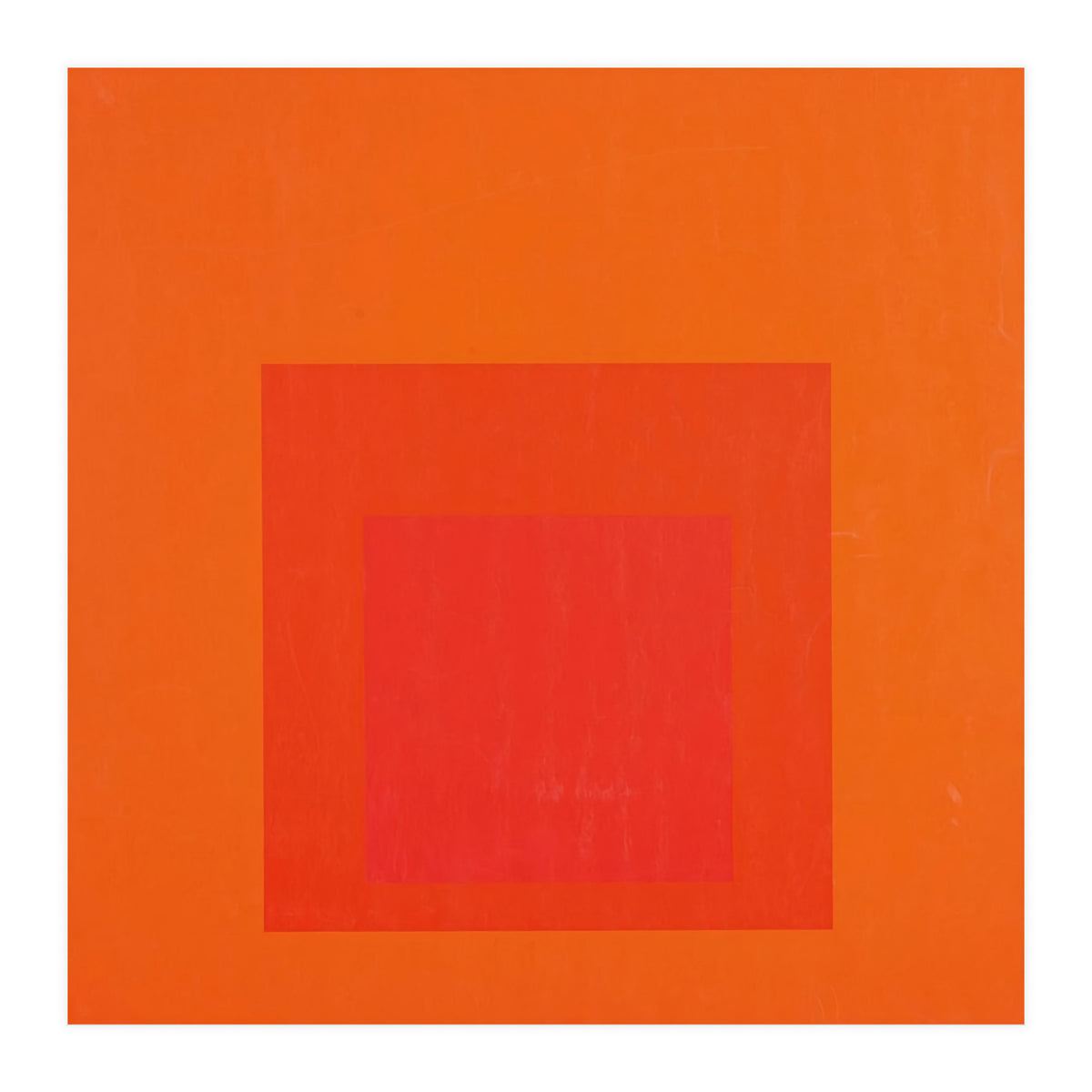 JOSEF ALBERS - HOMAGE TO THE SQUARE RED  (Print Only)