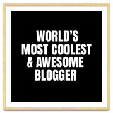 World's most coolest and awesome blogger thumbnail