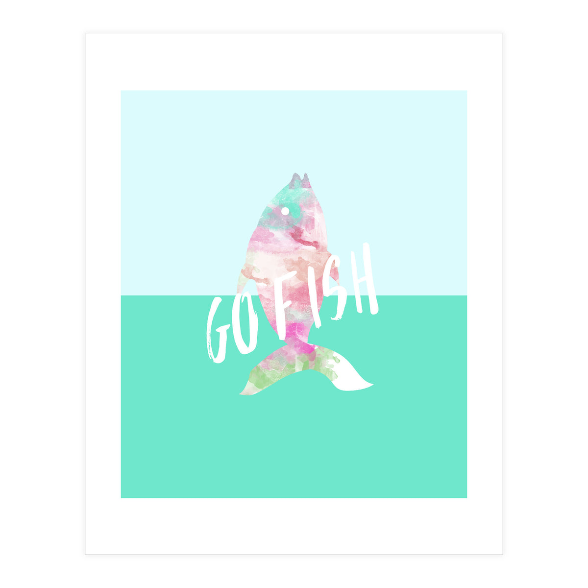 Go Fish With Quote (Print Only)