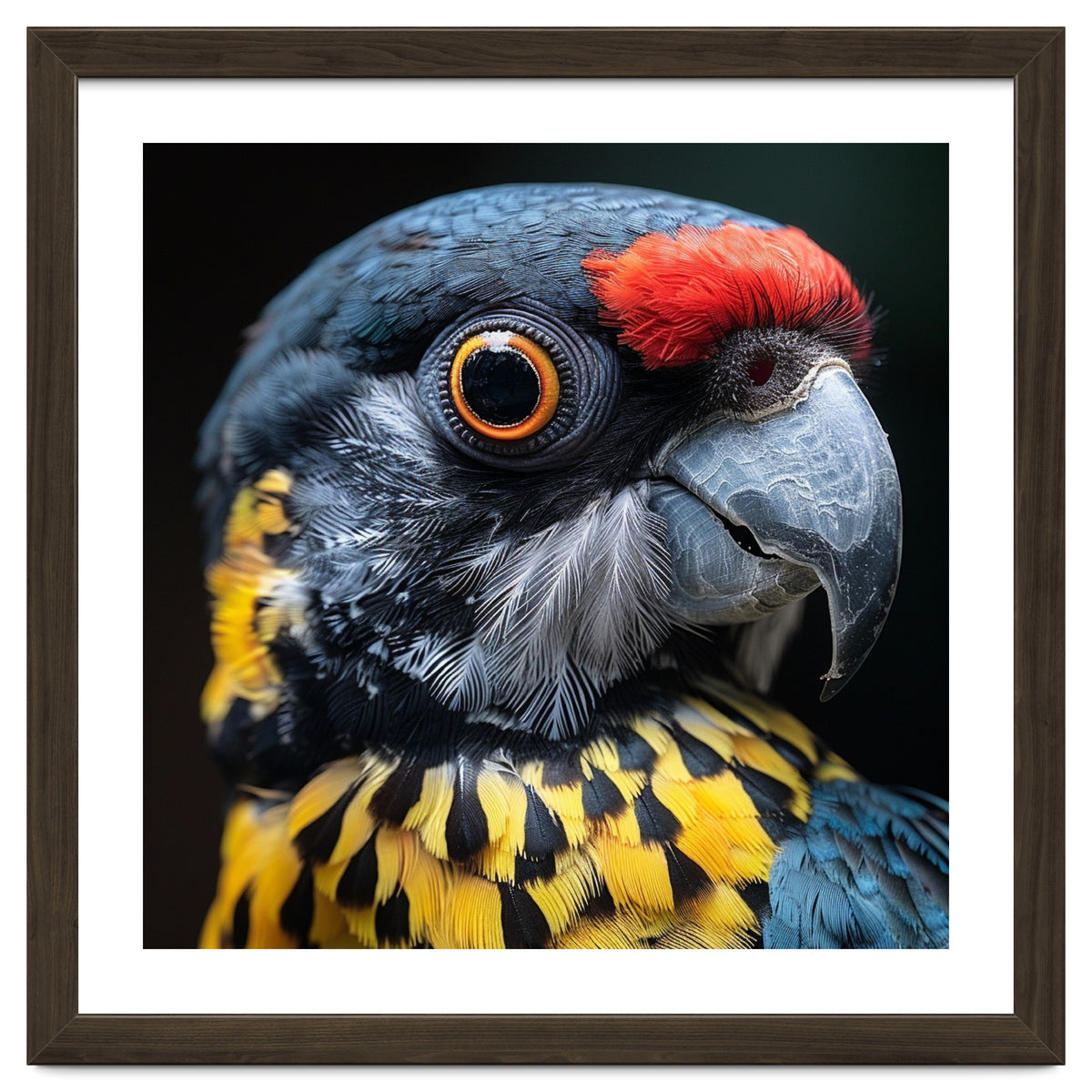 Close-up Portrait of a Vibrant Parrot