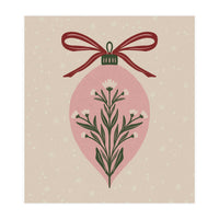 Christmas Floral Globe (Print Only)