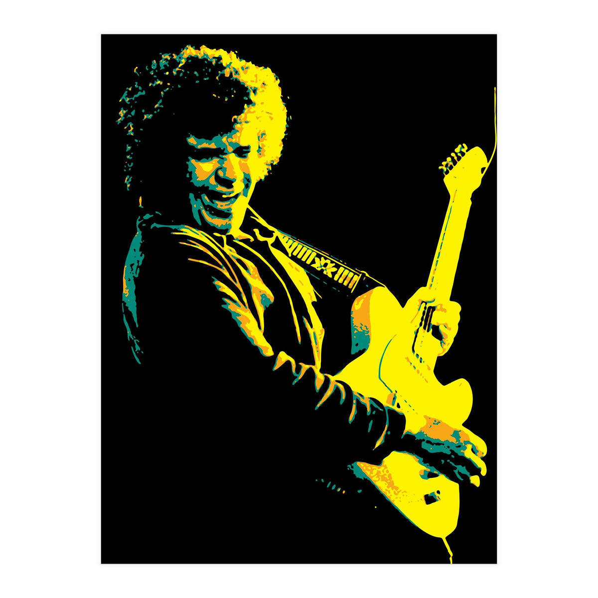 Mike Bloomfield American Blues Guitarist (Print Only)