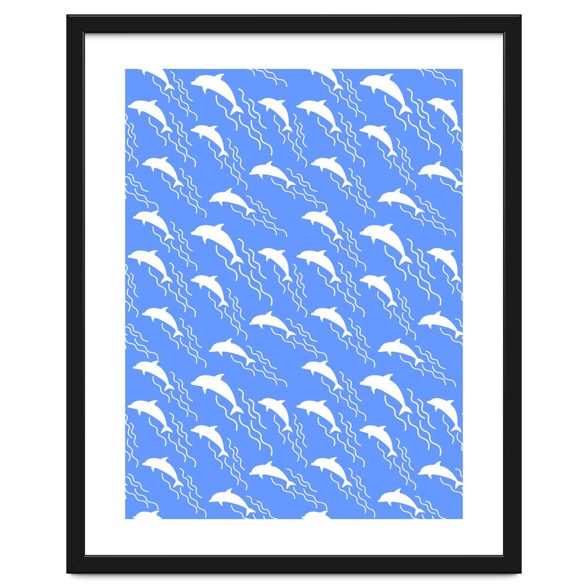 Swimming dolphins