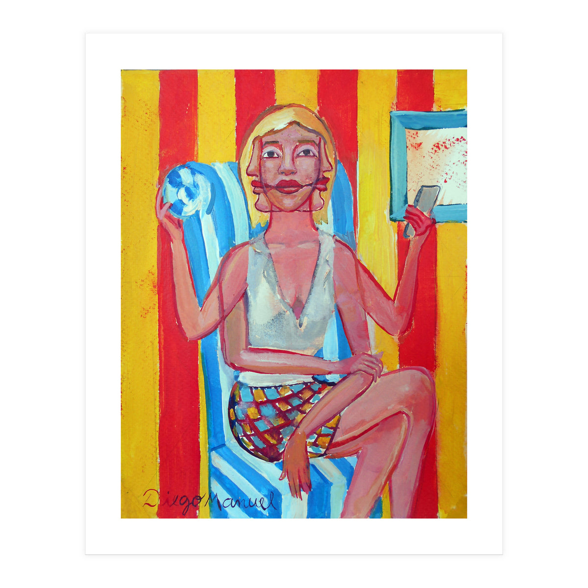 Mujer En El Sillon (Print Only)