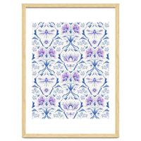 Bohemian Garden Blue Pattern