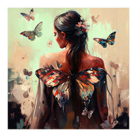 Powerful Butterfly Woman Body #3 (Print Only)
