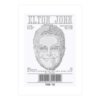 Receipt Art Elton John (Print Only)