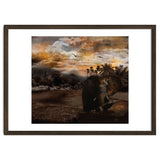 Elephant Scenic Golden Sunset African Wildlife Landscape thumbnail