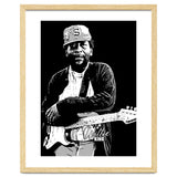 Willie King American Blues Musician in Grayscale thumbnail