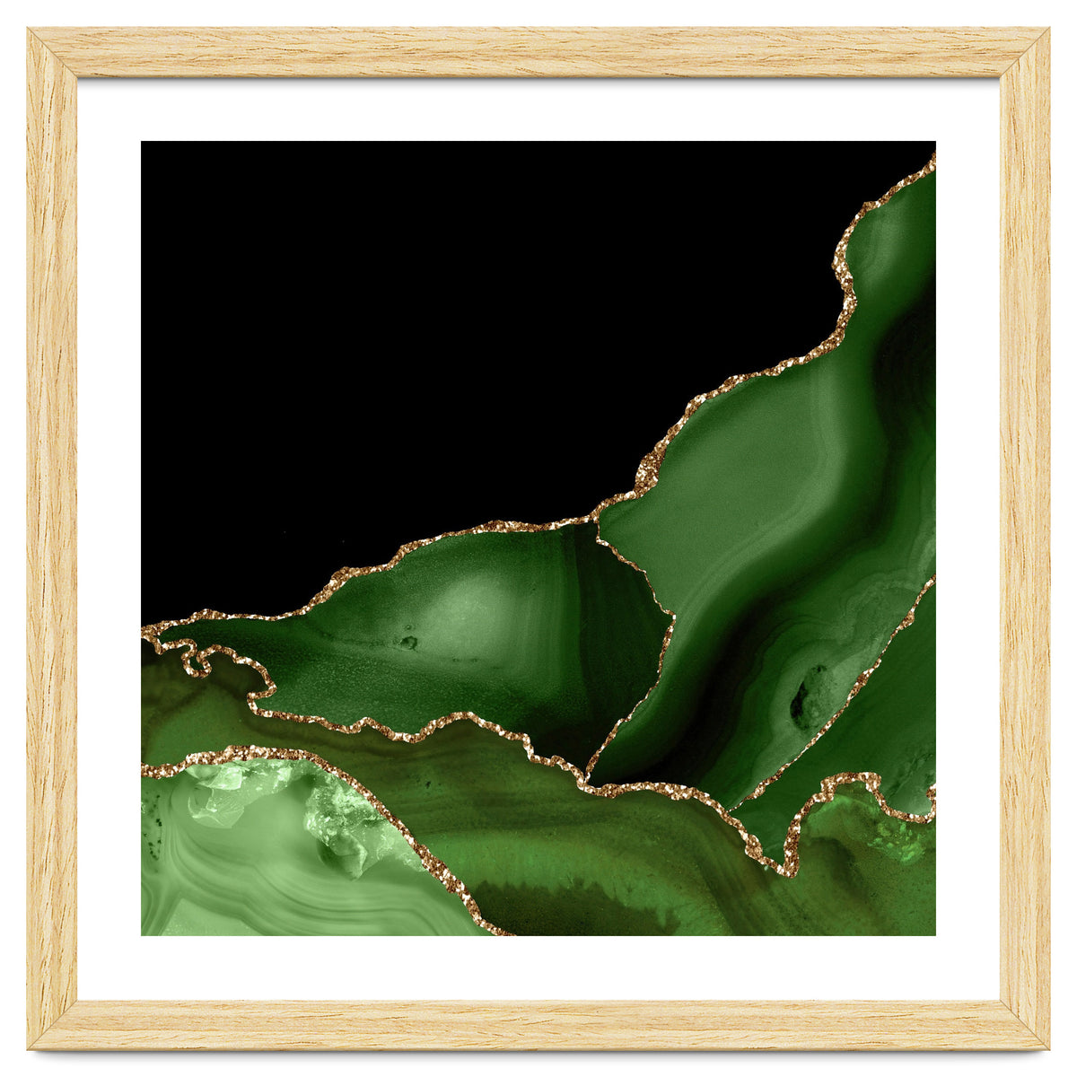 Green & Gold Agate Texture 03