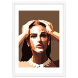 Monica Bellucci Actress Retro Art Illustration thumbnail