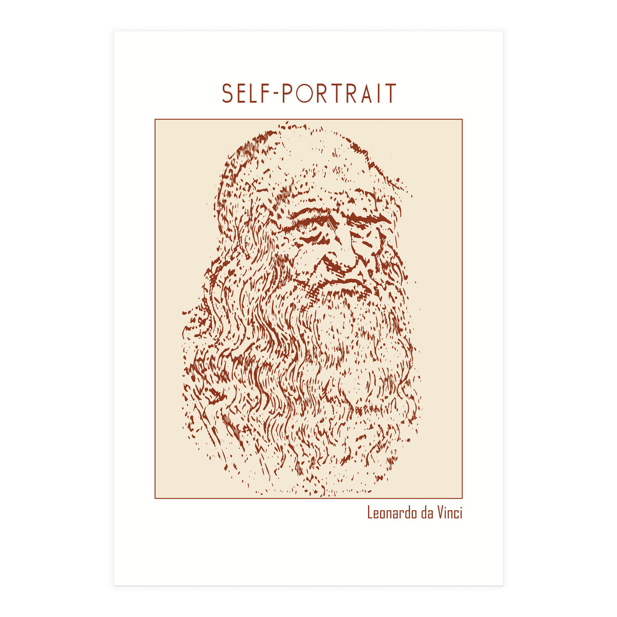 Self Portrait – Leonardo Da Vinci (Print Only)