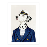 Dalmatian dog As captain (Print Only) thumbnail
