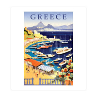 Greece, Fishing Boats on a Harbor (Print Only)