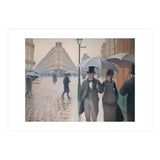 Gustave Caillebotte: Rue de Paris, temps de pluie - Paris Street in Rainy Weather, 1877. (Print Only) thumbnail