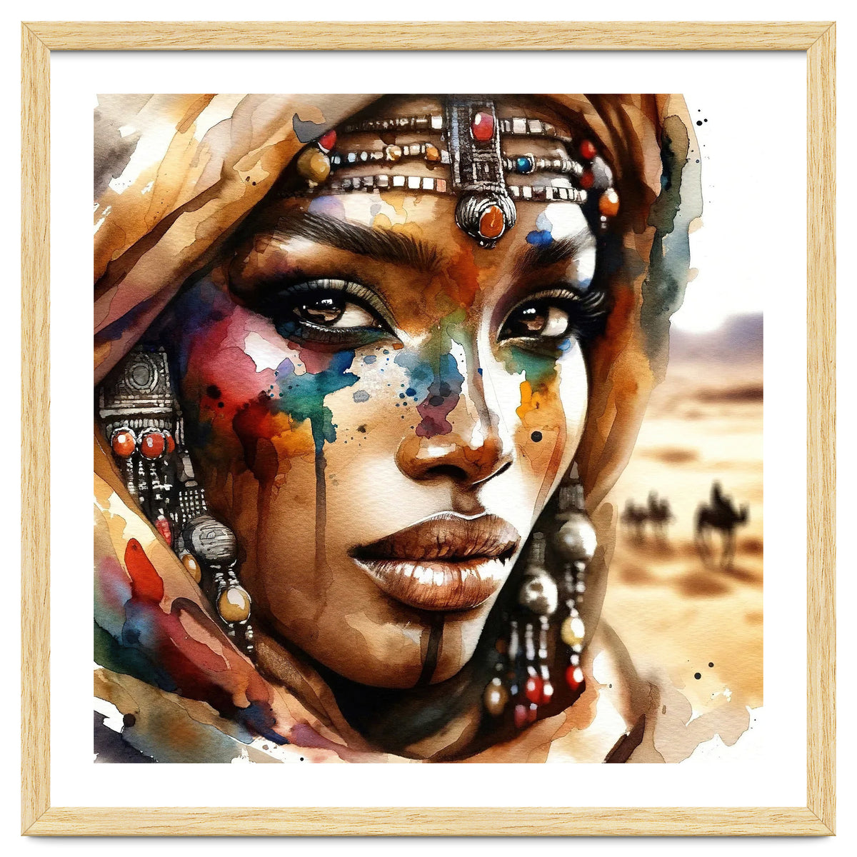 Desert Jewels Tuareg Woman Portrait