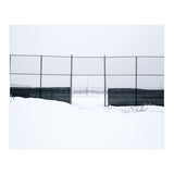 The entrance gate of the snow-covered baseball field (Print Only) thumbnail