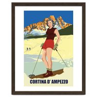 Ski Girl at Cortina D'Ampezzo, Italy