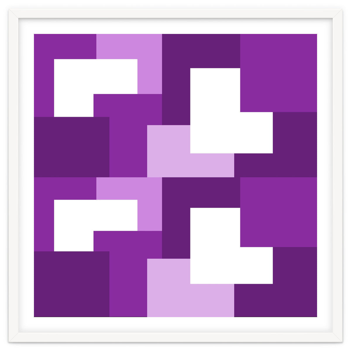 Purple Abstract Square Tiles