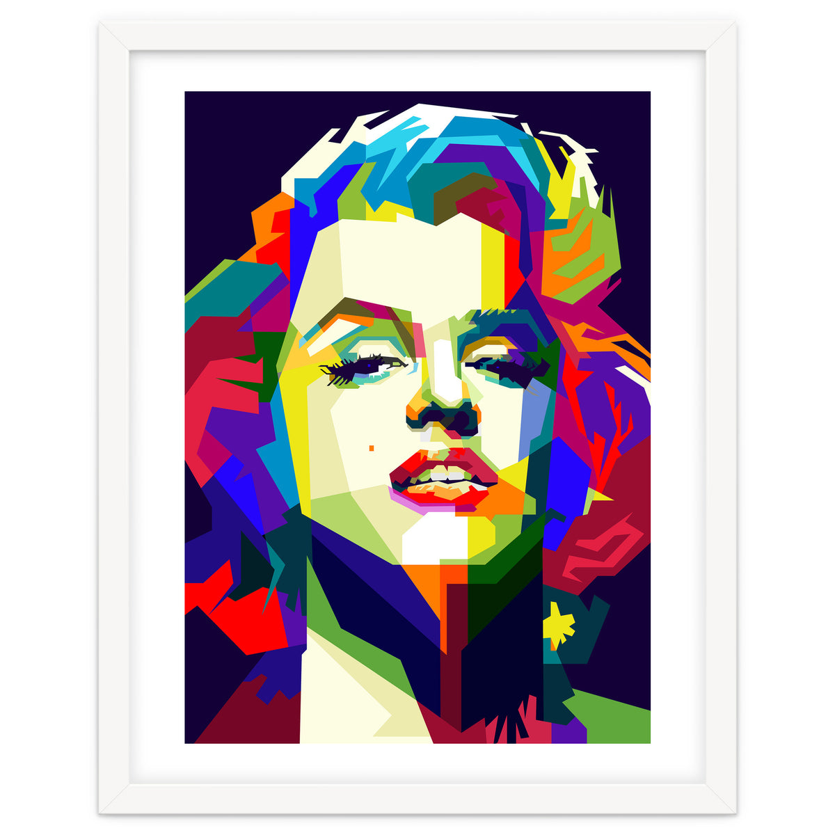 Marilyn Monroe Hollywood Icon Pop Art WPAP