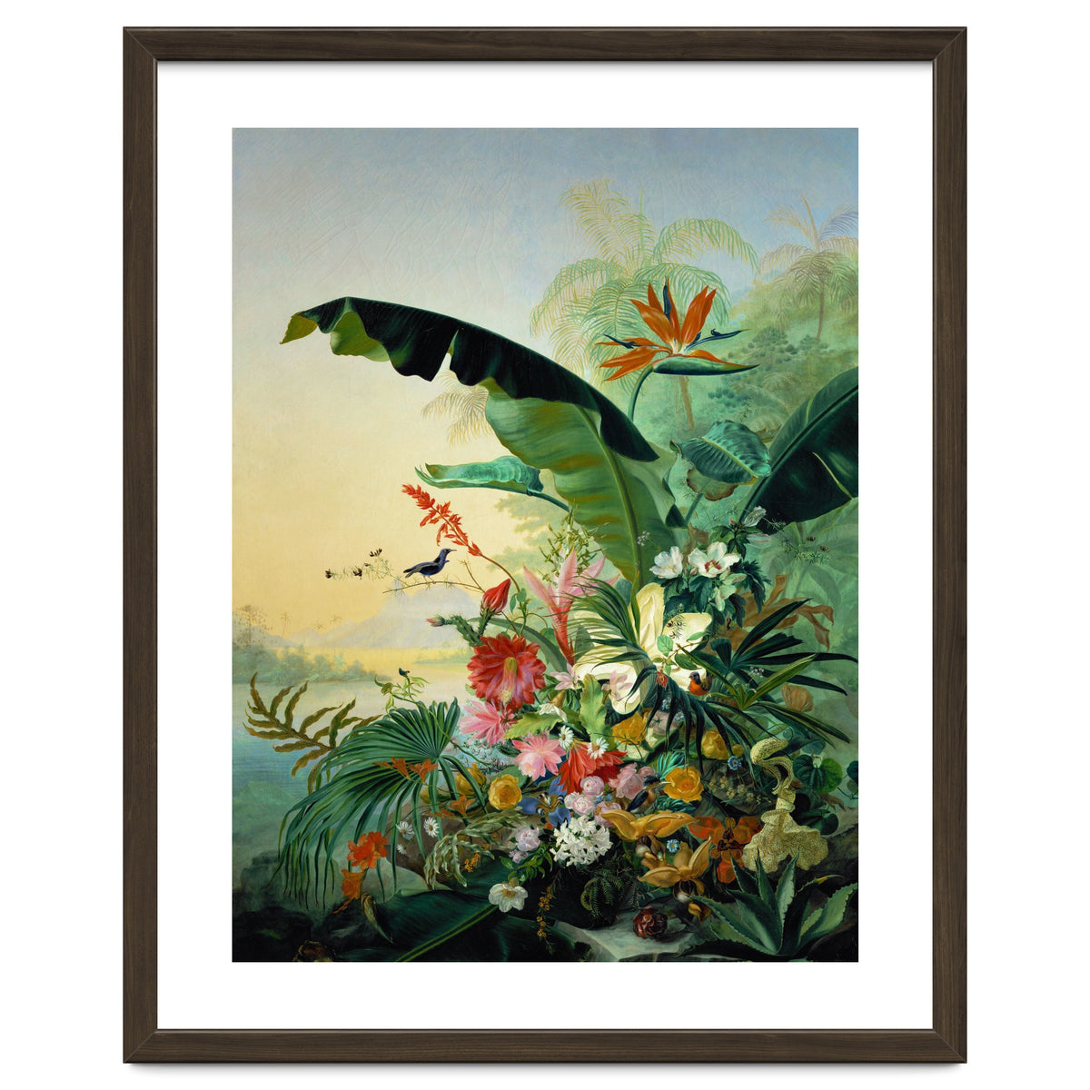 Fleurs exotique, 1836 Exotic flowers from tropical countries. Canvas, 162 x 121 cm.