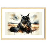 Mystical Black Cat In The Wild thumbnail