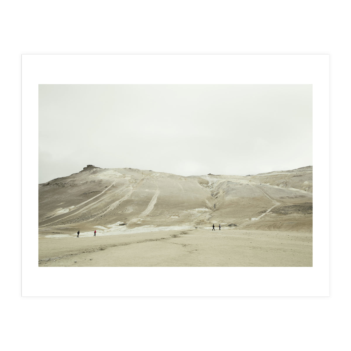 Tourists at volcano - Iceland (Print Only)