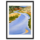 Georgia O’Keeffe – Chama River, Ghost Ranch (1937) | Serene Southwestern Landscape in Bold Modernist Forms thumbnail